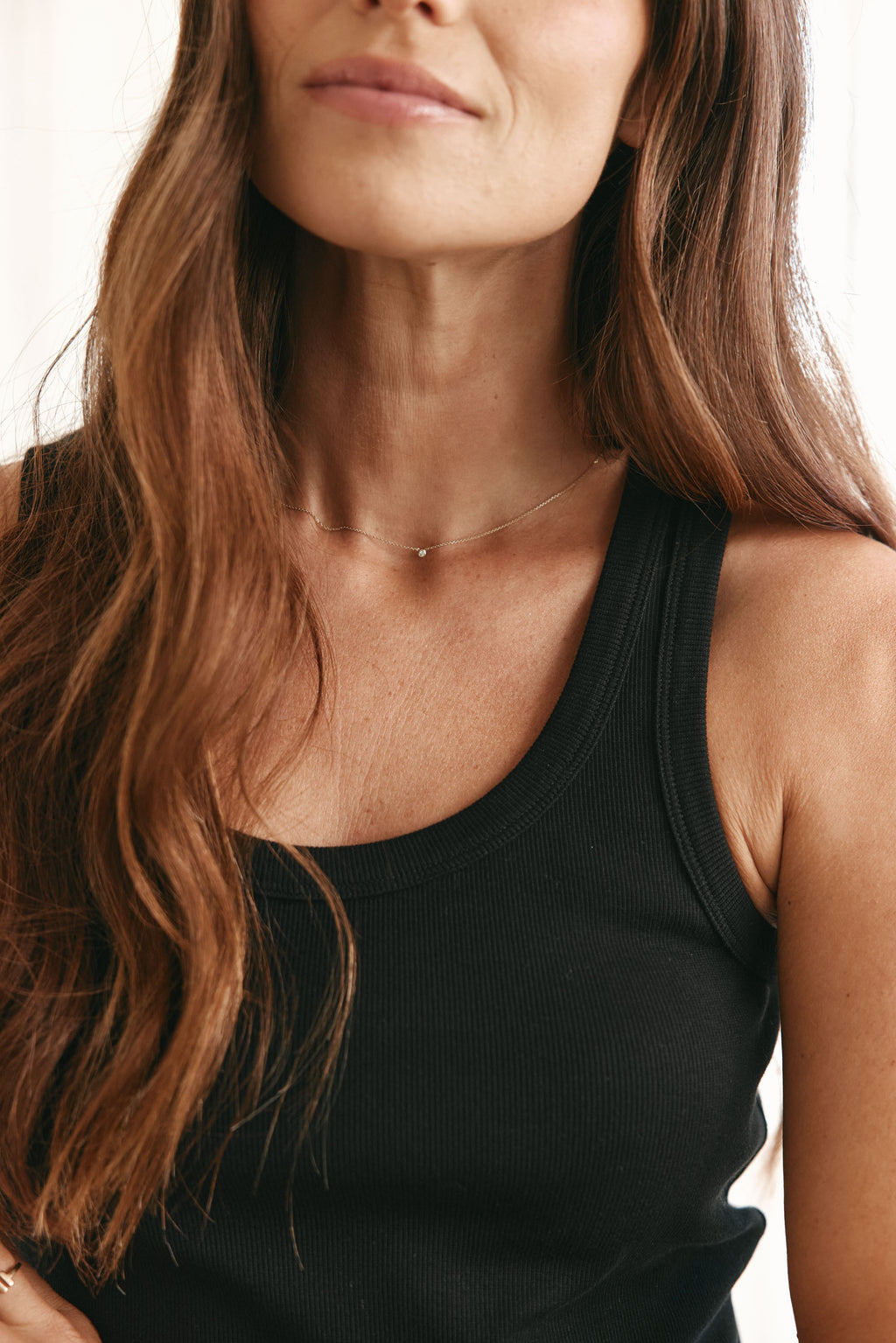 Scoop Neck Rib Tank - Black in a relaxed rib knit that moves with the body for casual womenswear.